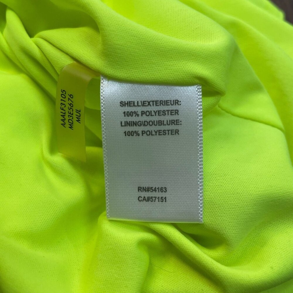 Andrew Marc New York Mini Dress 6 Bright Green Blue Sleeveless V-Neck Women's - Picture 11 of 11